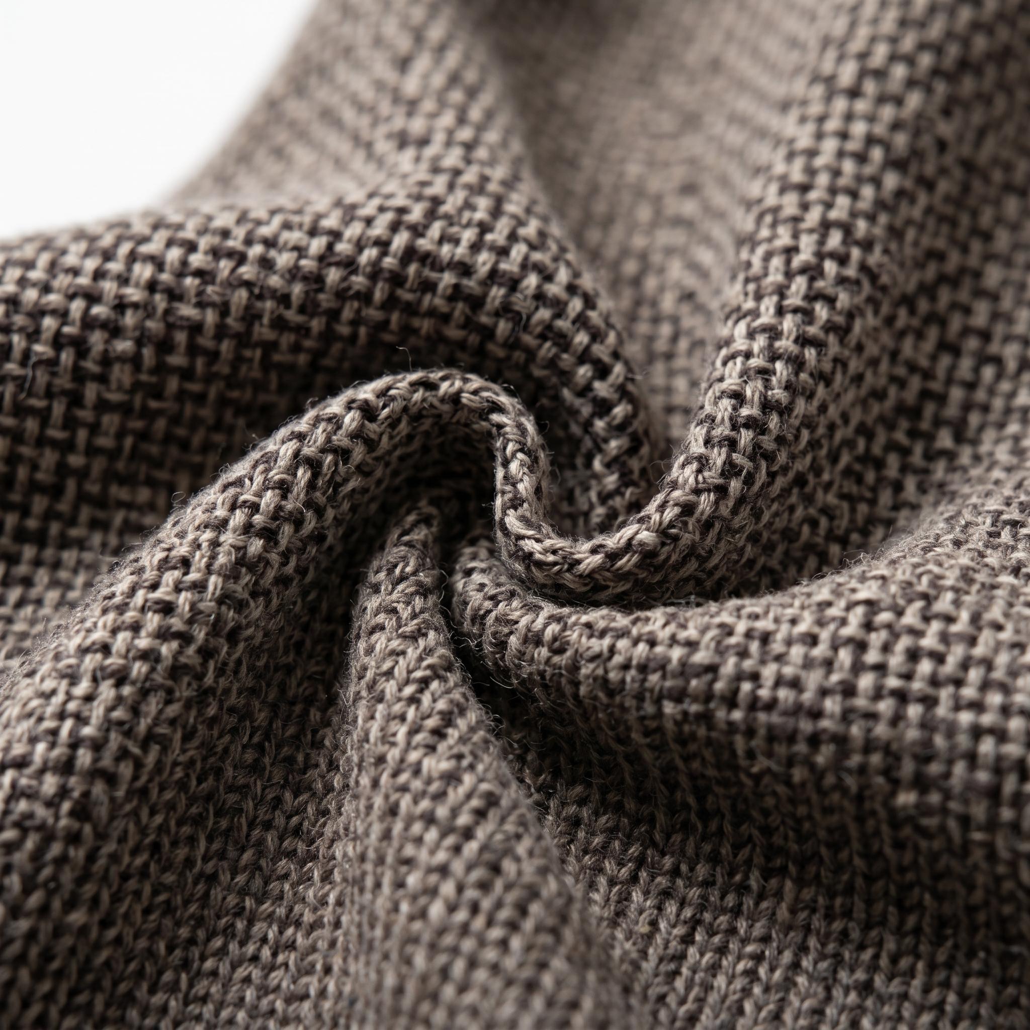 咖色手摇亚麻上衣 Brown hand-cranked linen top - Image 4